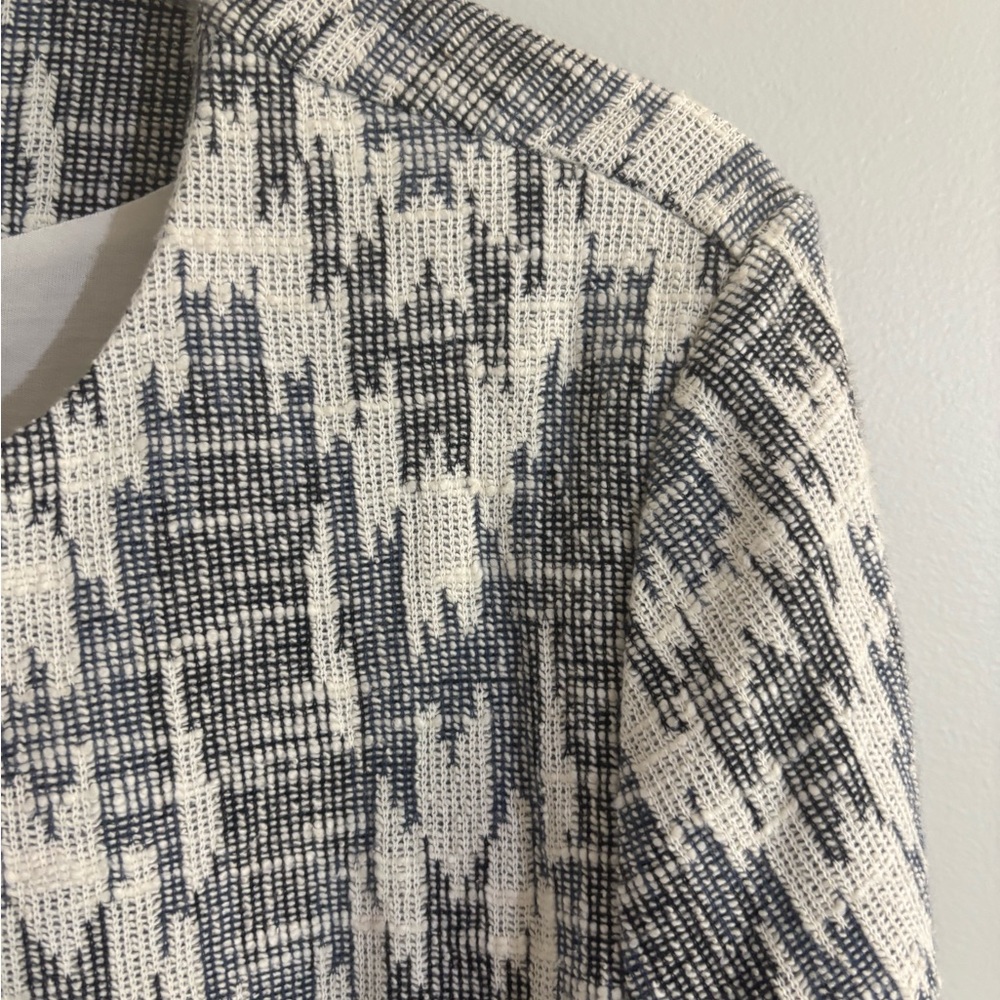 Tart Collection Women’s Blue Aztec Bouc Tassel Hem Jacket Size M NWT - Picture 3 of 7